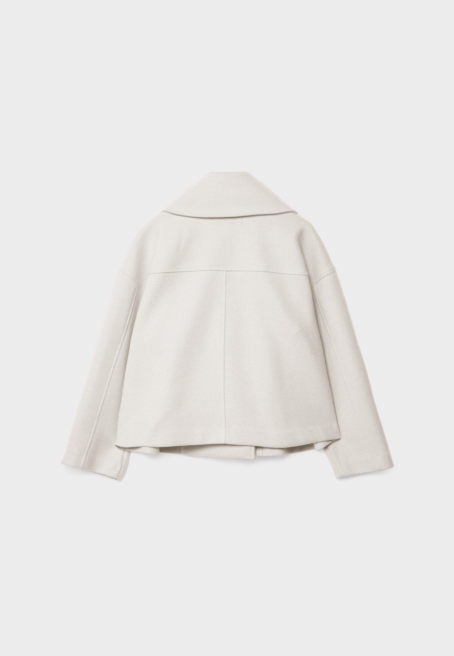 Dames Korte Double Breasted Jas Peacoat