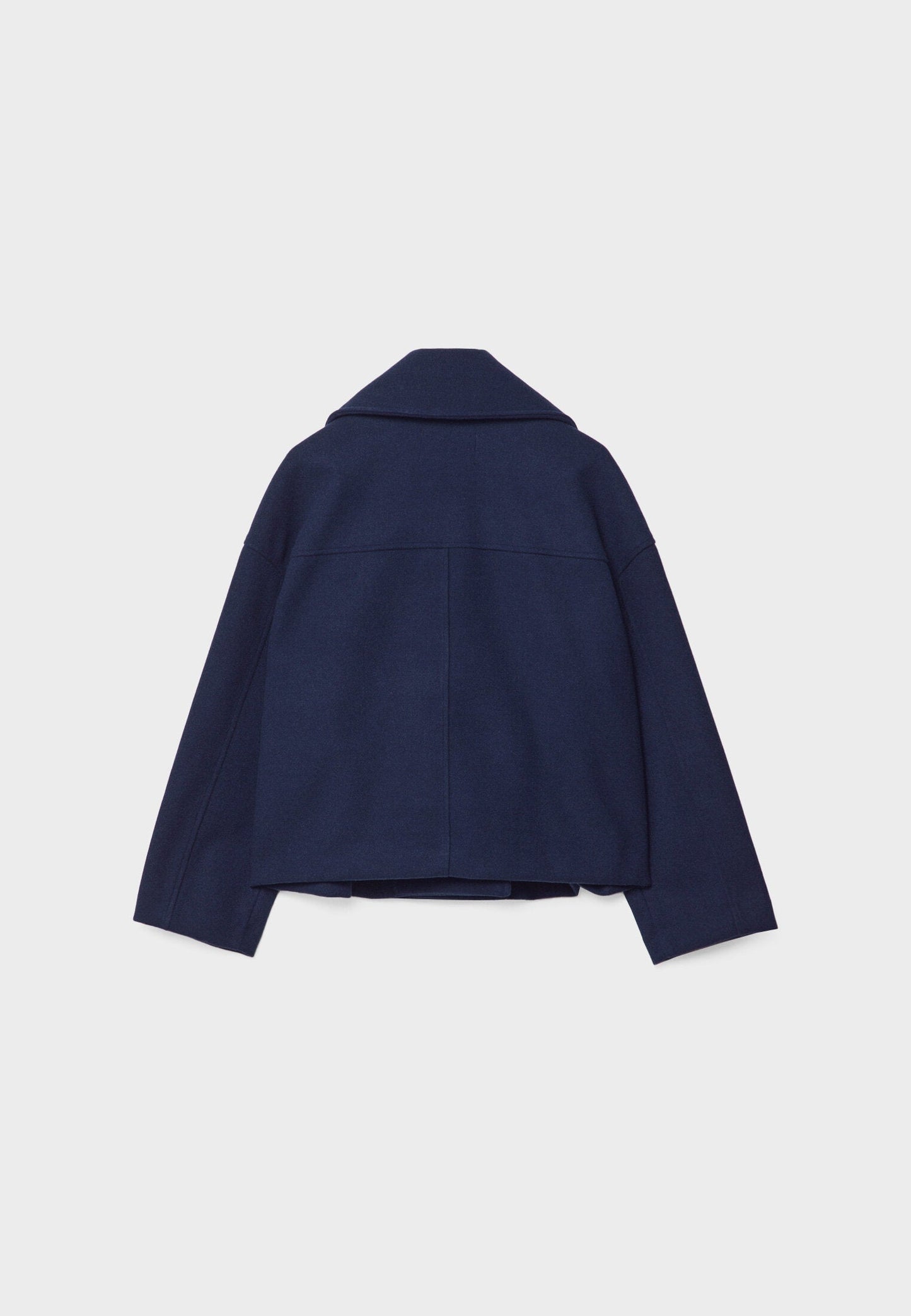 Dames Korte Double Breasted Jas Peacoat