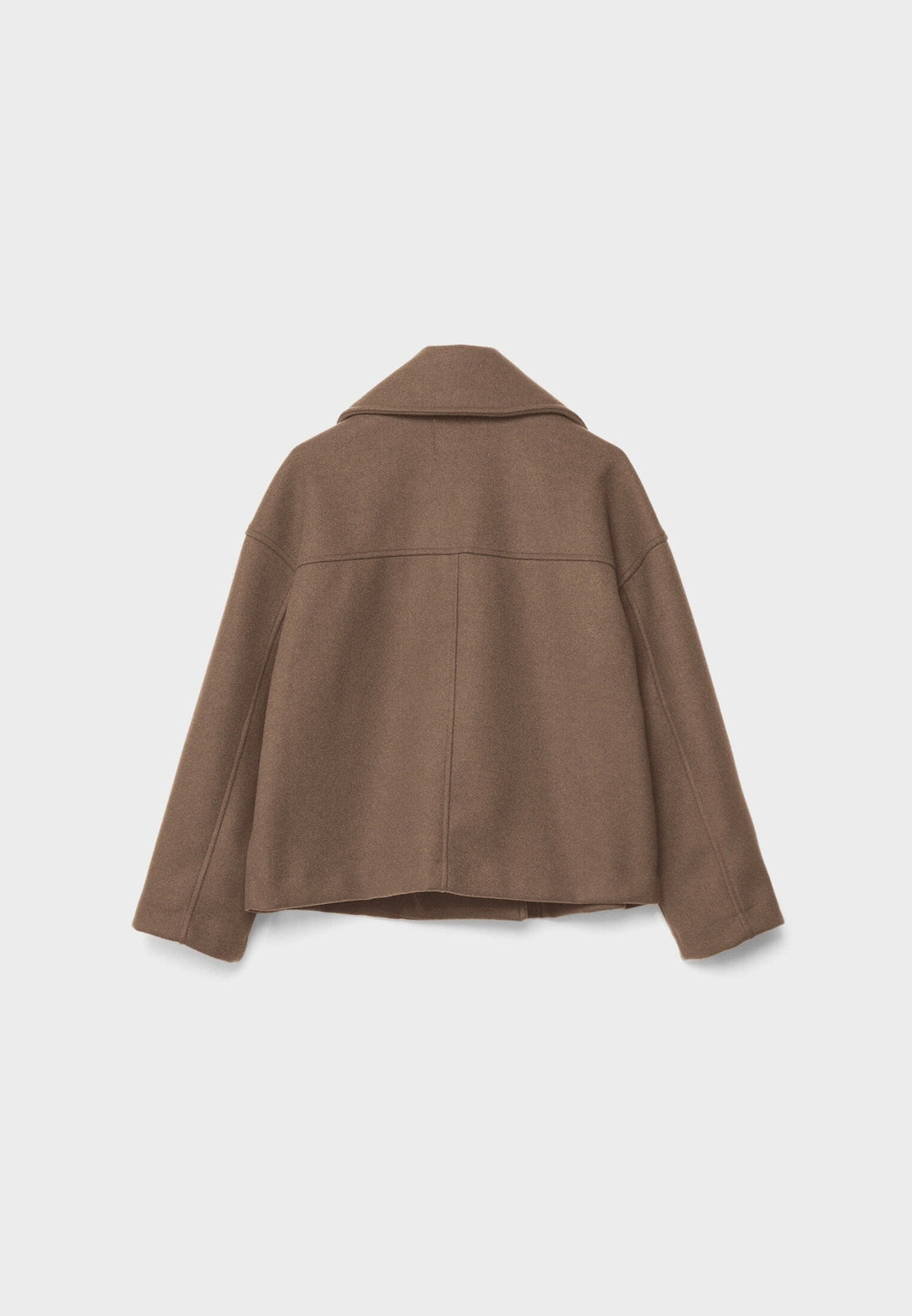 Dames Korte Double Breasted Jas Peacoat