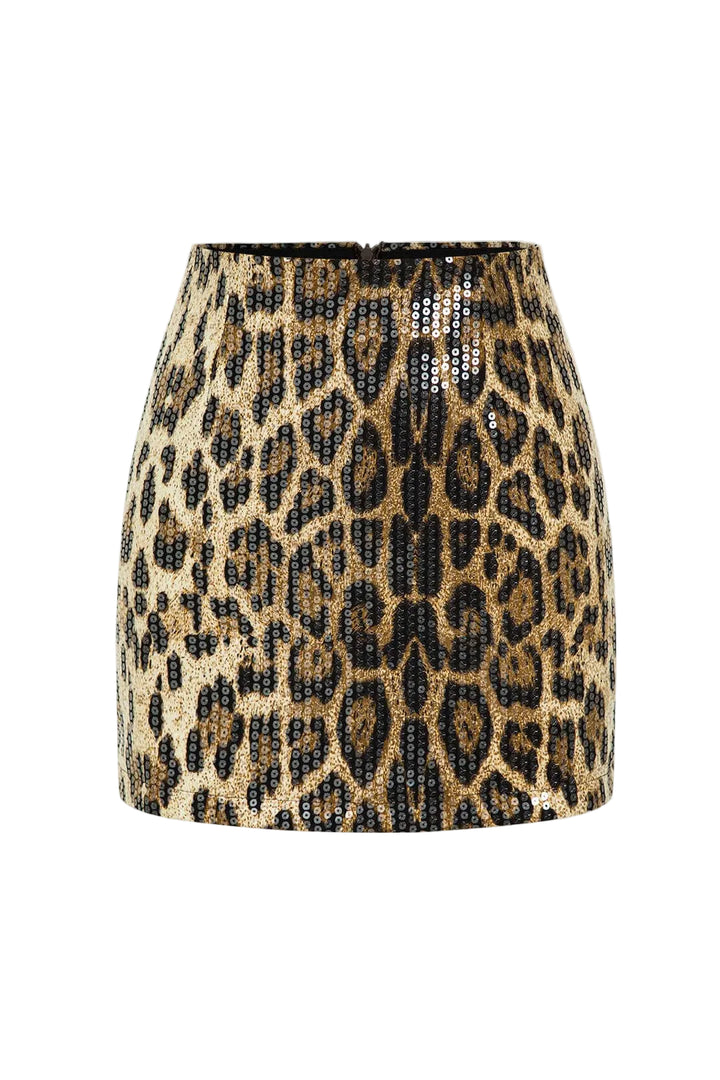 Dames Leopard Mini Rok