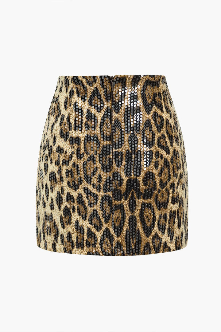 Dames Leopard Mini Rok