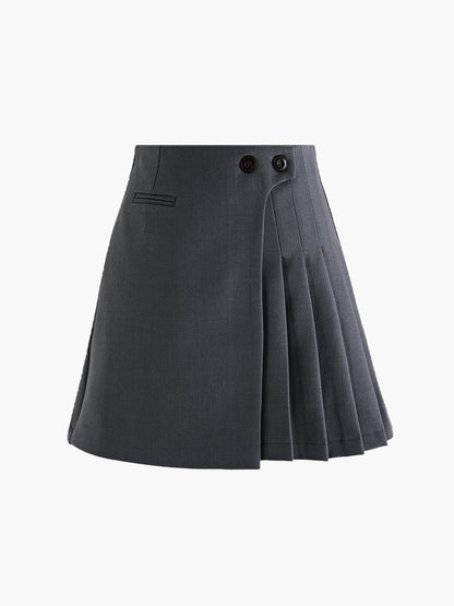 Dames Mini Rok Wrap Detail Hoge Taille