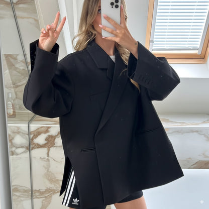 Dames oversized blazer met verlaagde schouders en boxy pasvorm