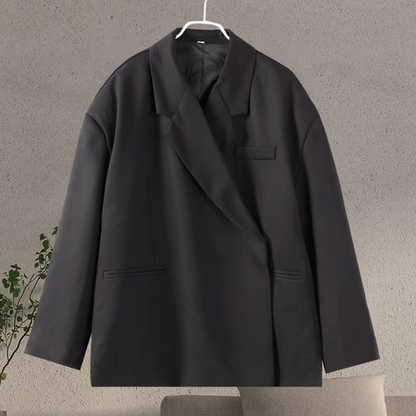 Dames oversized blazer met verlaagde schouders en boxy pasvorm