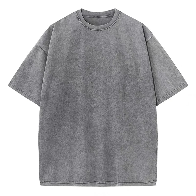 Dames Oversized Washed Korte Mouw T Shirt