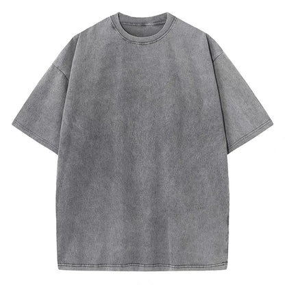 Dames Oversized Washed Korte Mouw T Shirt