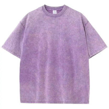 Dames Oversized Washed Korte Mouw T Shirt