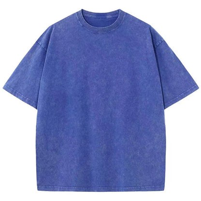 Dames Oversized Washed Korte Mouw T Shirt