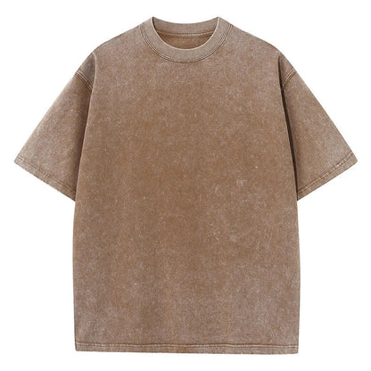 Dames Oversized Washed Korte Mouw T Shirt