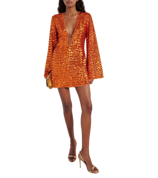 Dames V-Hals Cocktailjurk Mini