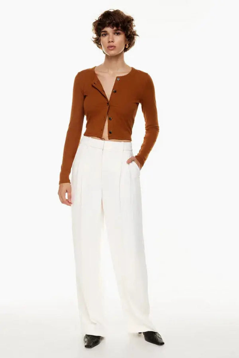 Dames Pantalon Wide Leg Hoge Taille Plooien