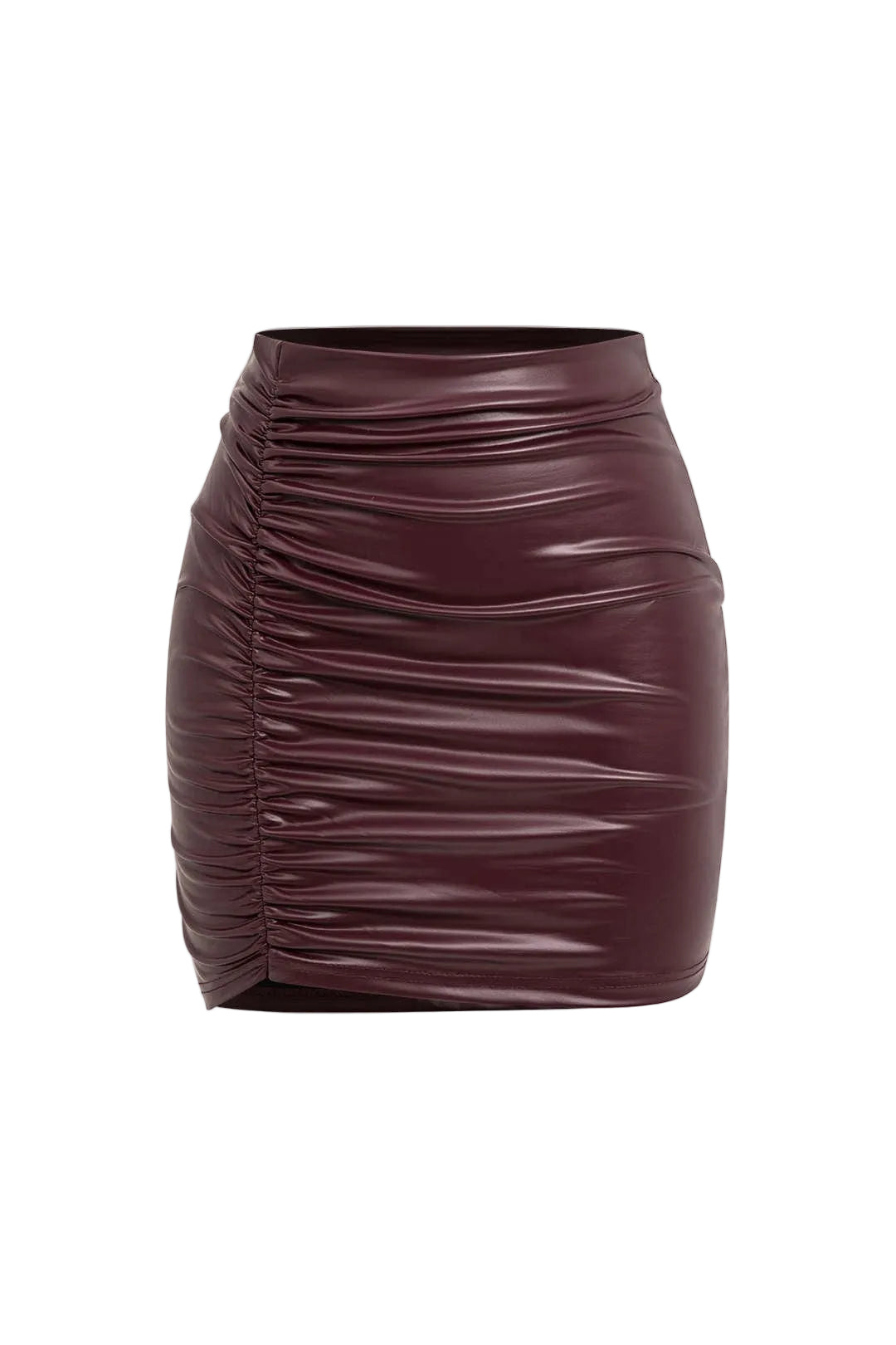 Dames Ruched Mini Rok Hoge Taille