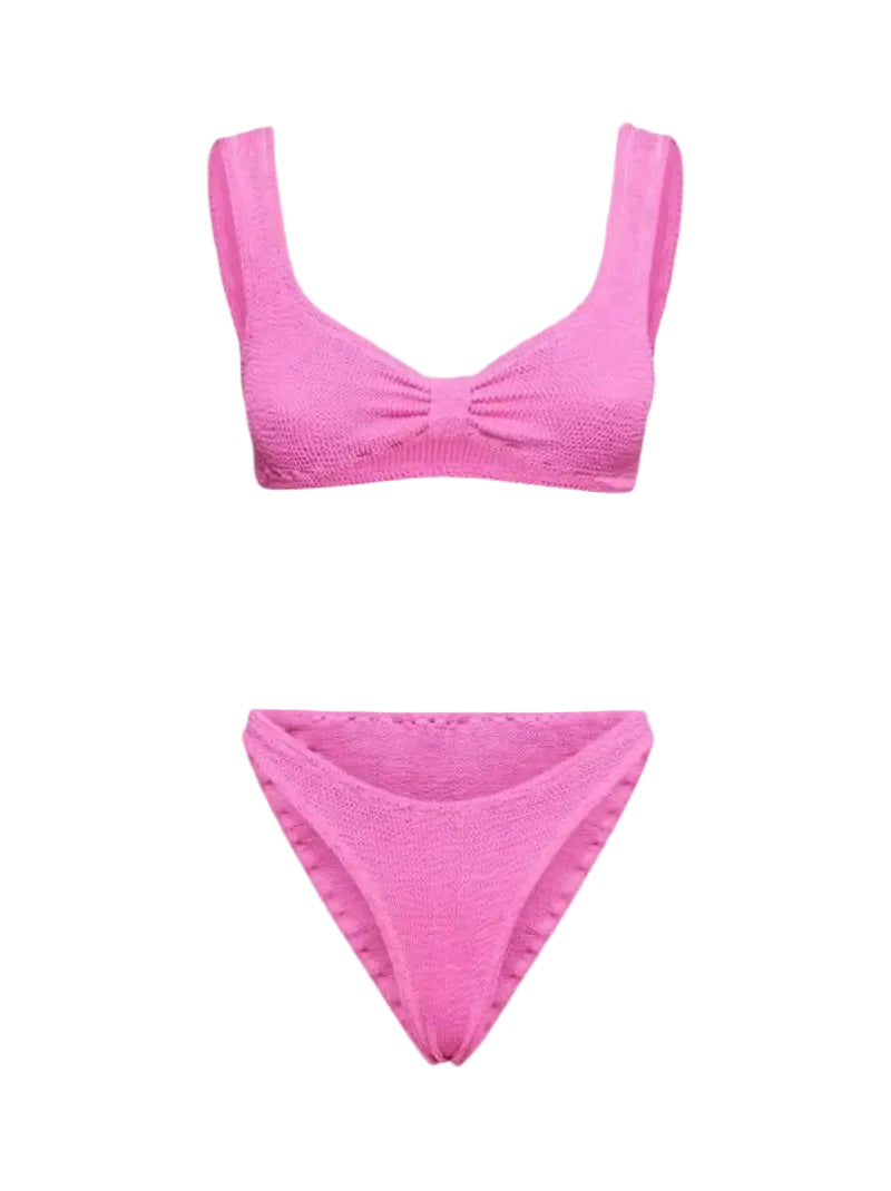 Dames Scrunch Bralette Bikini Set V Wire