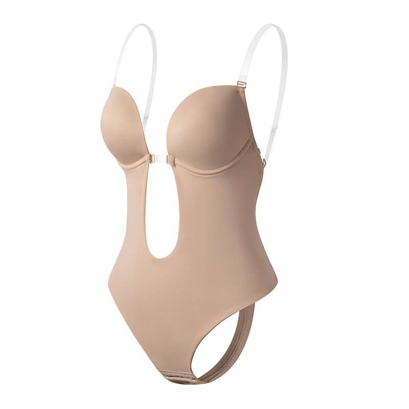 Lina - Diepe V-hals Backless Body Shaper Velora-Amsterdam