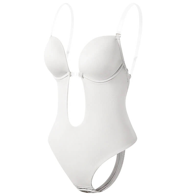 Lina - Diepe V-hals Backless Body Shaper Velora-Amsterdam