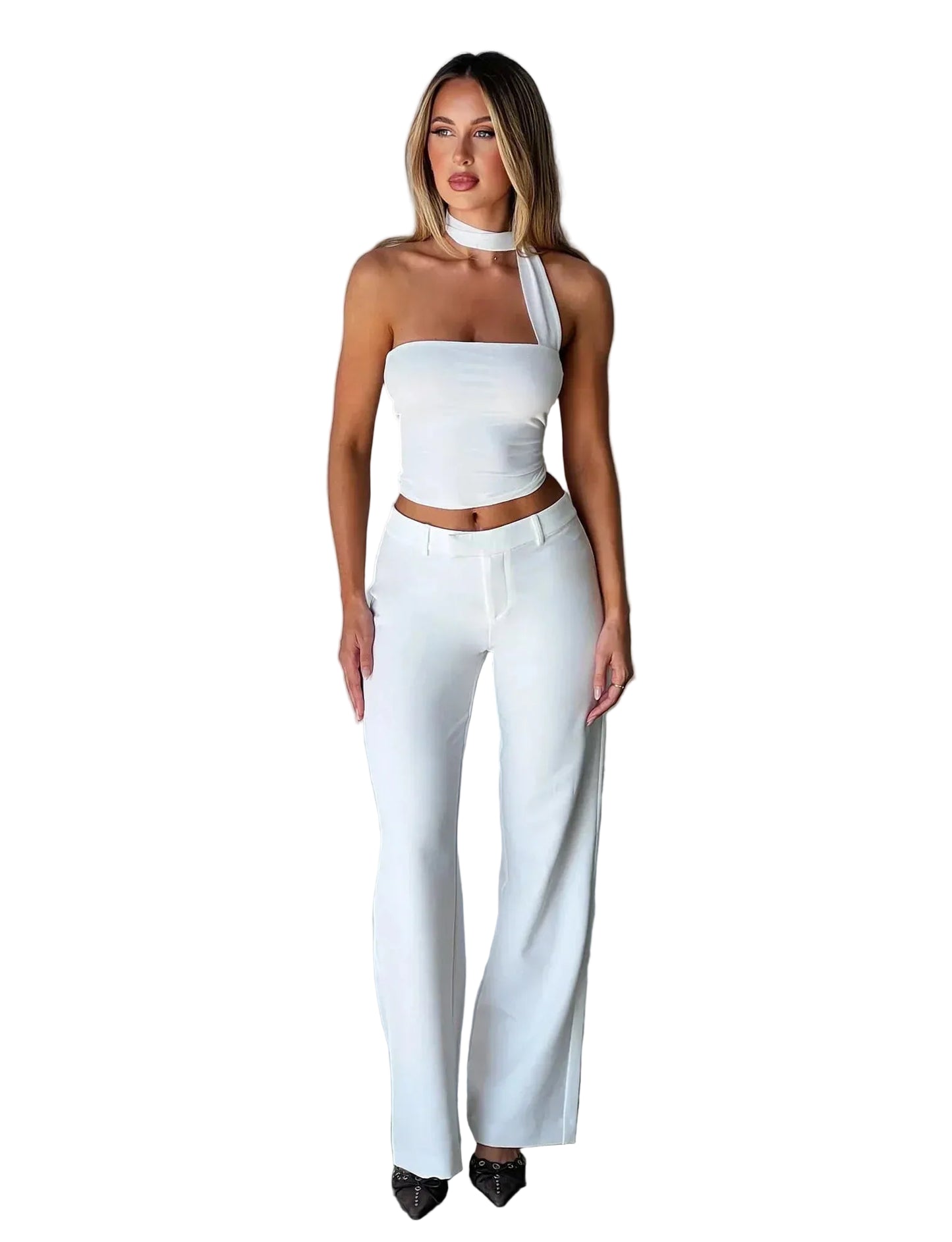 Dames Strapless Crop Top Nekband Bandeau