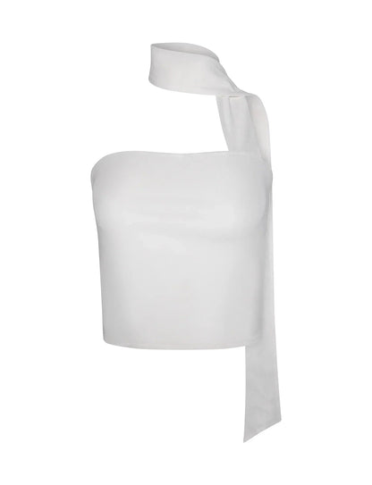 Dames Strapless Crop Top Nekband Bandeau