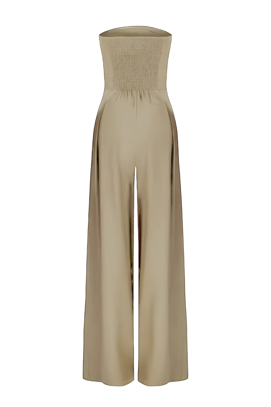 Dames Strapless Jumpsuit Wide Leg Lang