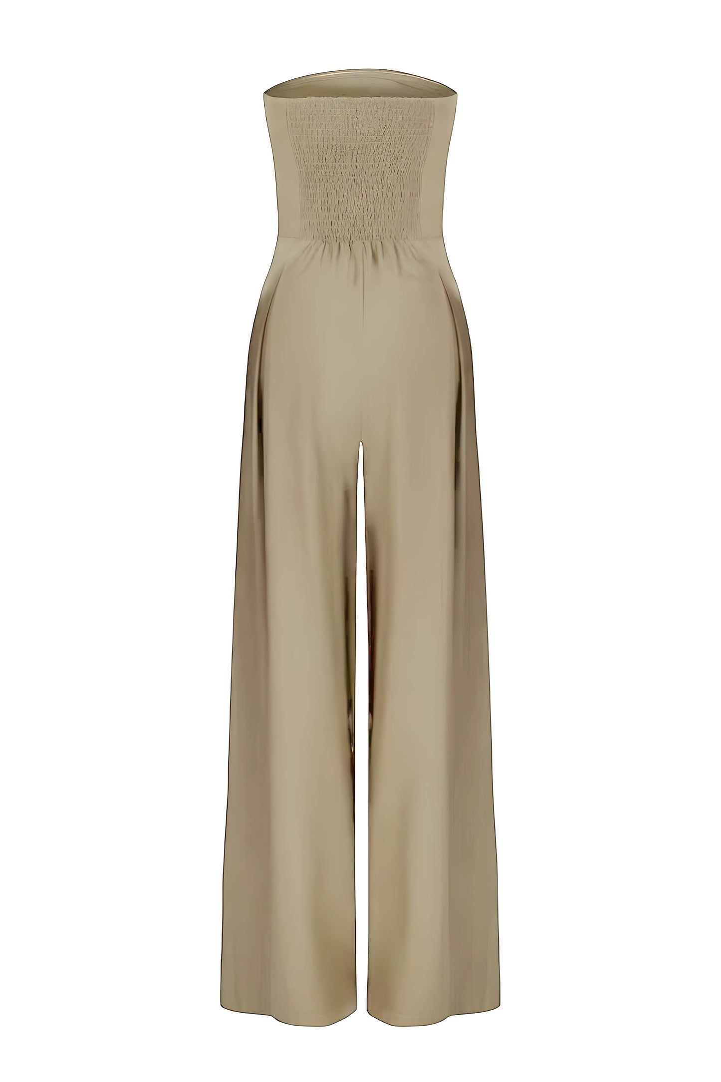 Dames Strapless Jumpsuit Wide Leg Lang
