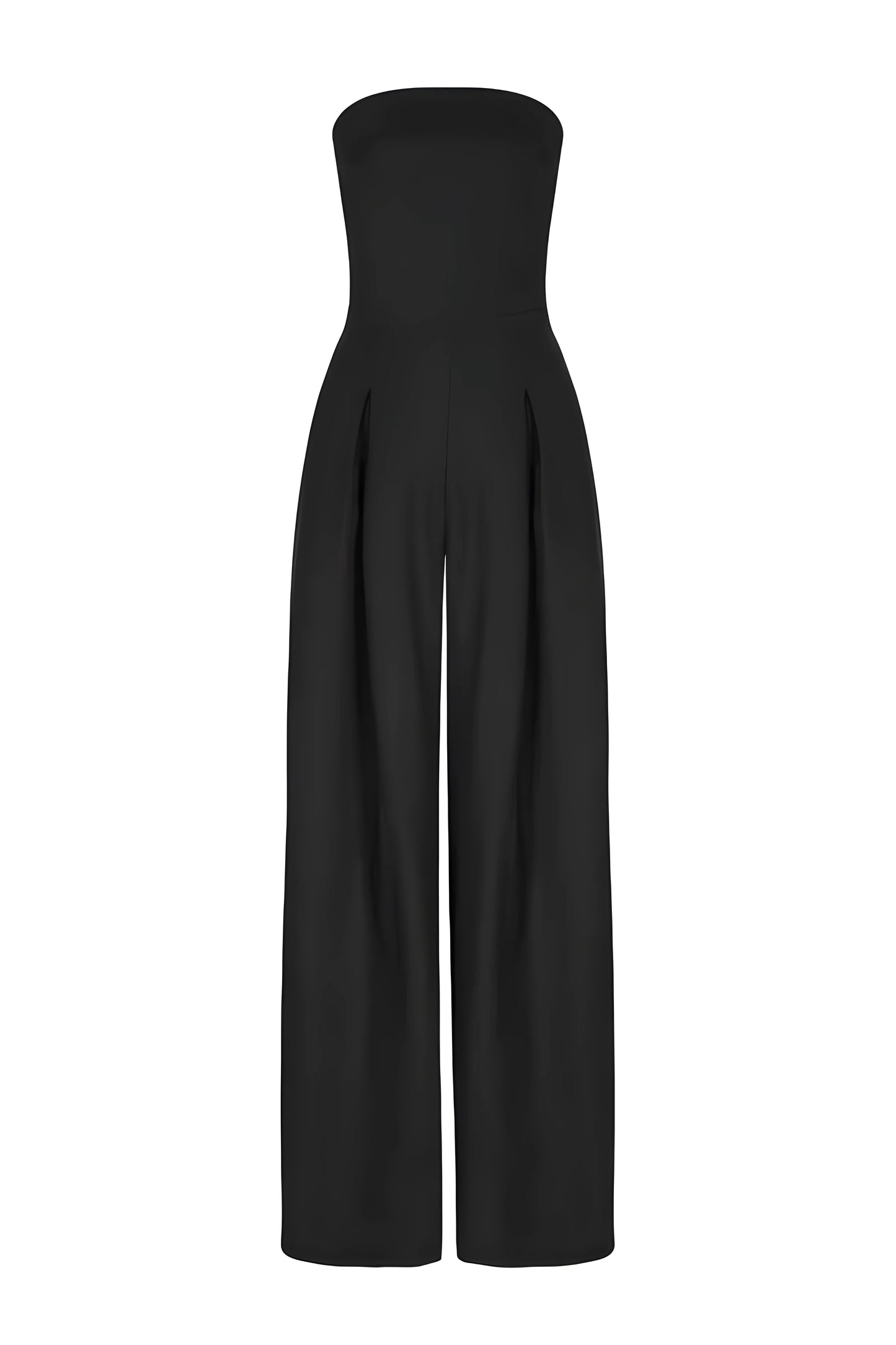 Dames Strapless Jumpsuit Wide Leg Lang