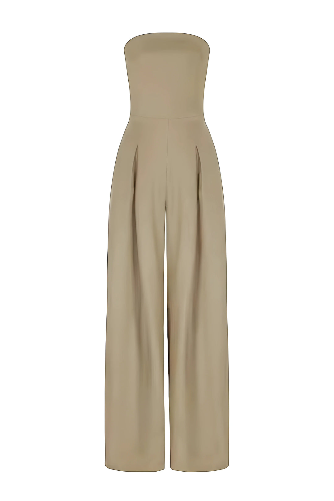 Dames Strapless Jumpsuit Wide Leg Lang