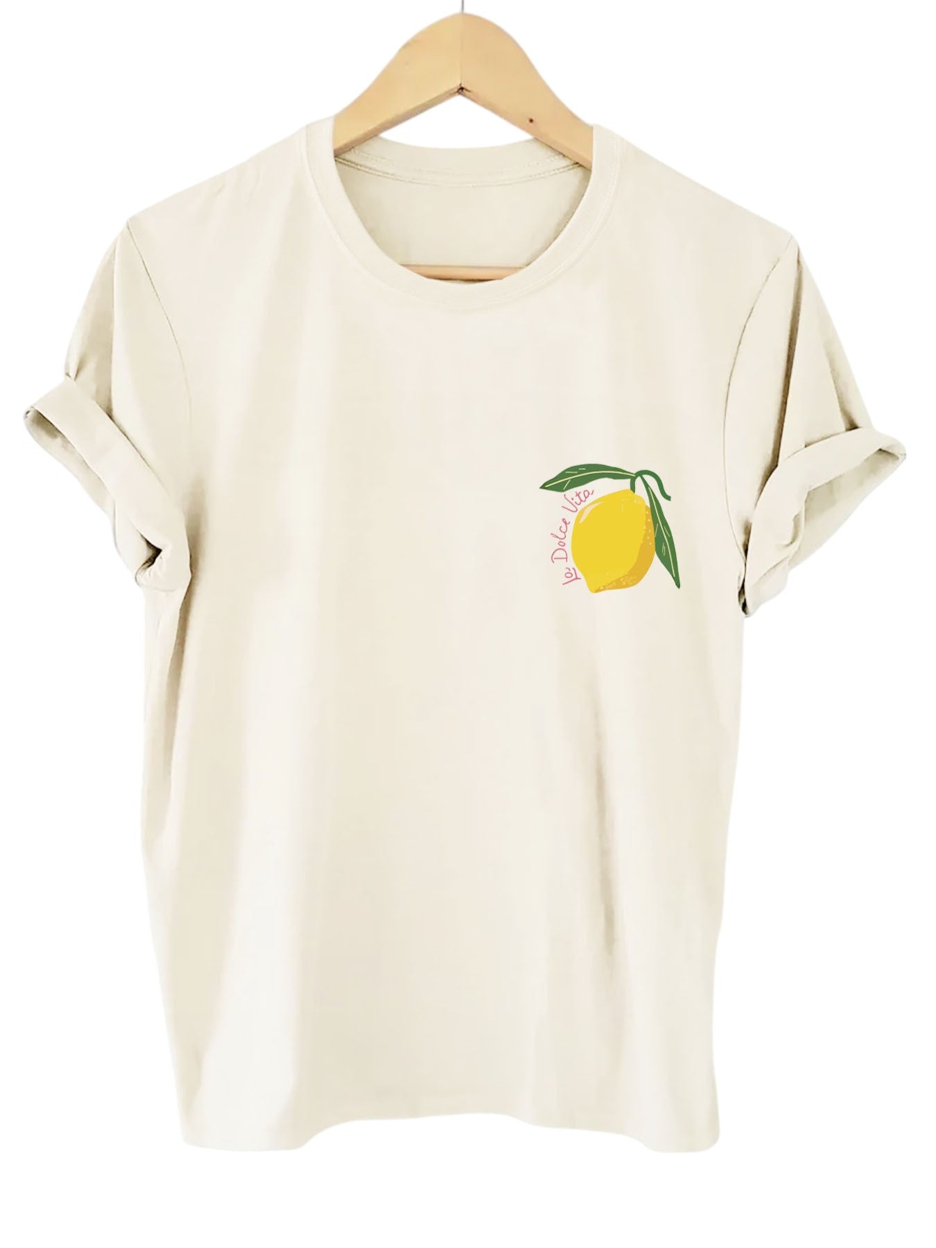 Dames T-Shirt met Backprint Oversized Limoncello