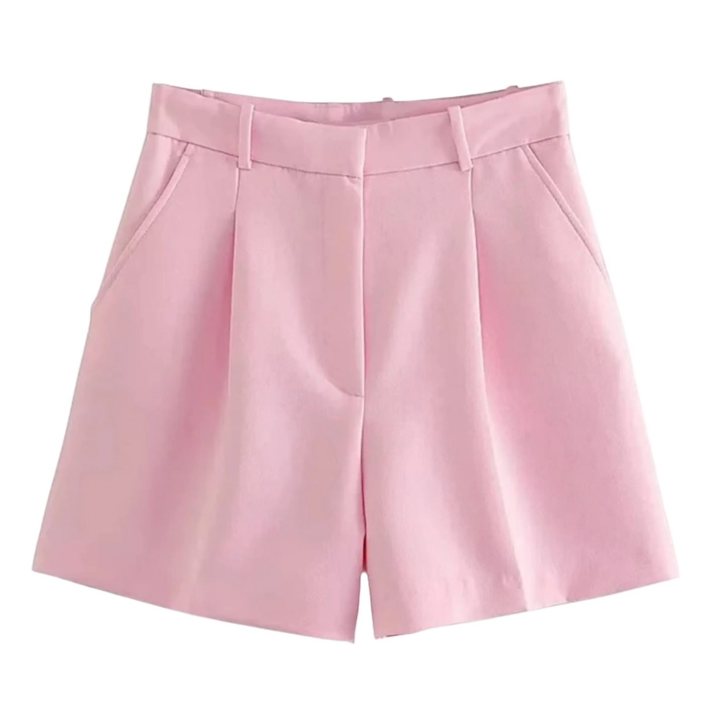 Dames Wide Leg Korte Broek High Waist
