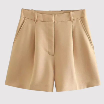 Dames Wide Leg Korte Broek High Waist
