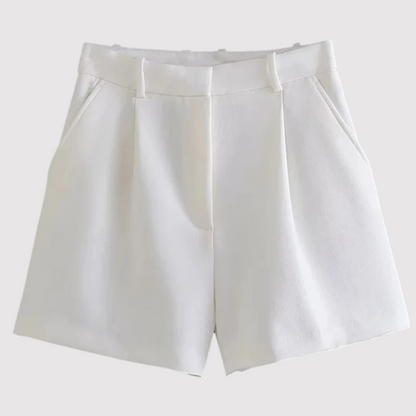 Dames Wide Leg Korte Broek High Waist