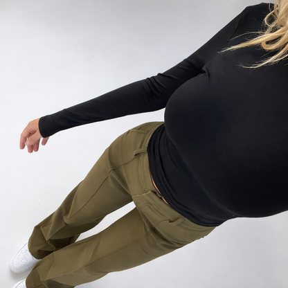 Dames Wide Leg Pantalon Hoge Taille Lang