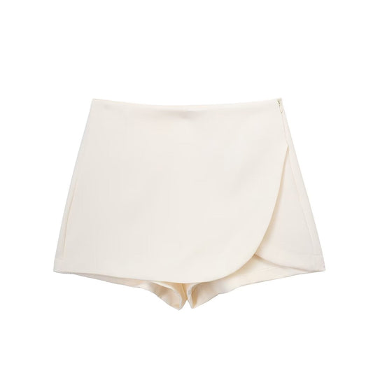 Dames Wrap Skort High Waist Mini
