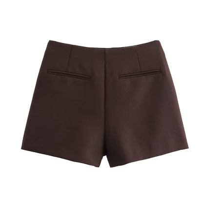 Dames Wrap Skort High Waist Mini