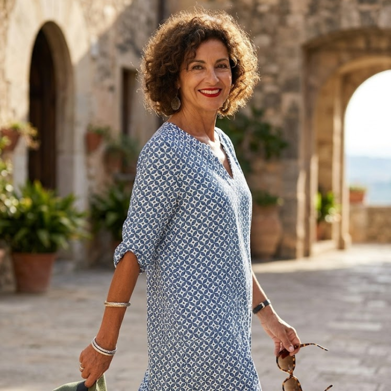 Dames Zomer Print Tuniekjurk Korte Mouw Mini Modehuis-Nederland