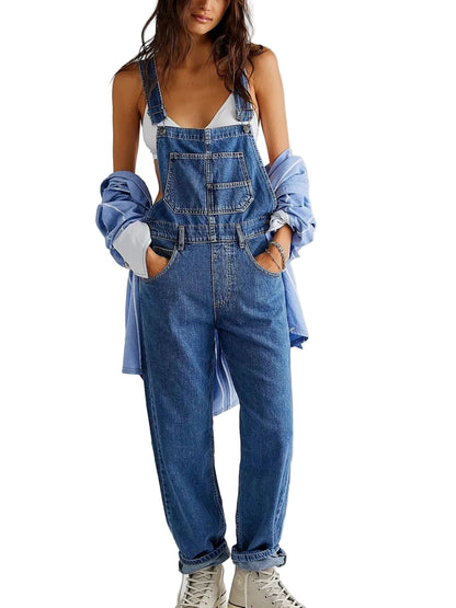 Dames denim jumpsuit overall