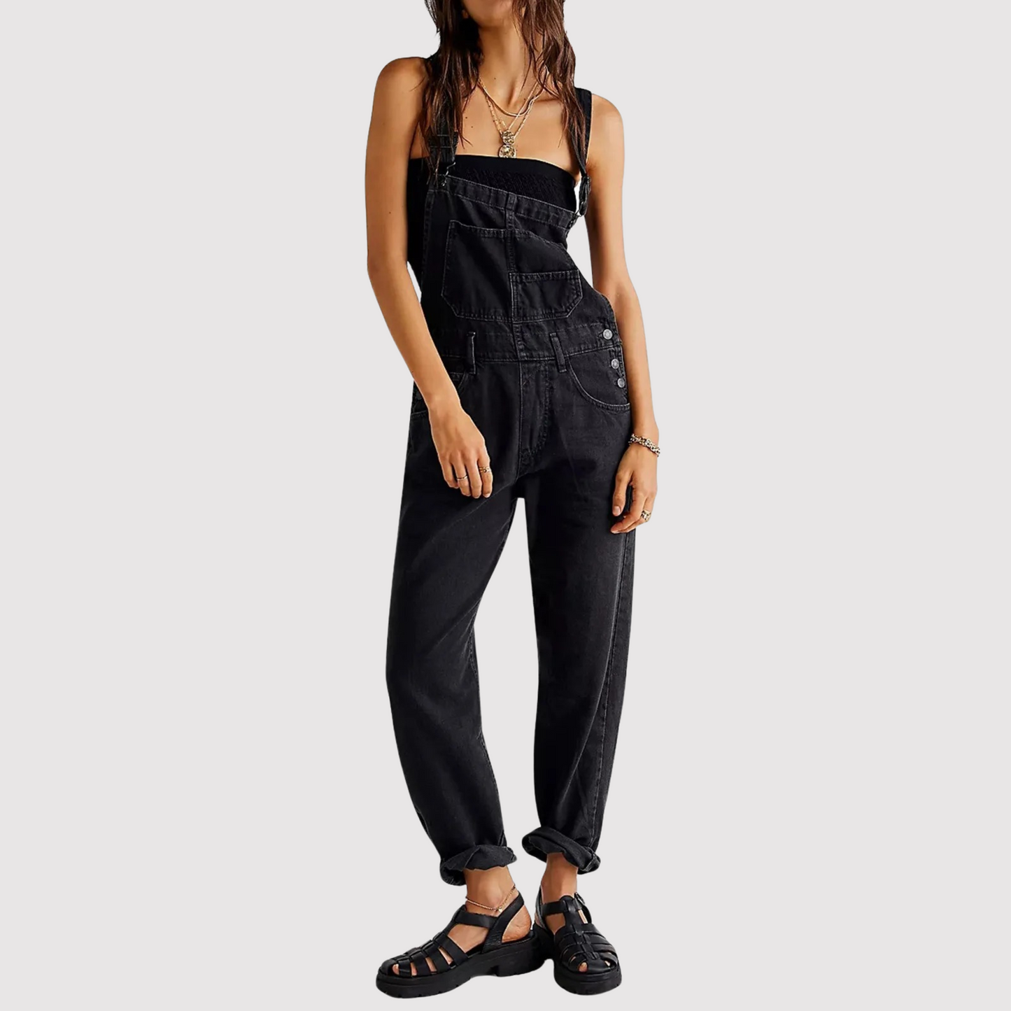 Dames denim jumpsuit overall