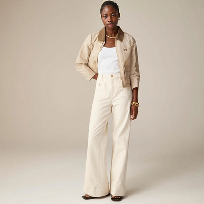 Dames flared jeans met hoge taille