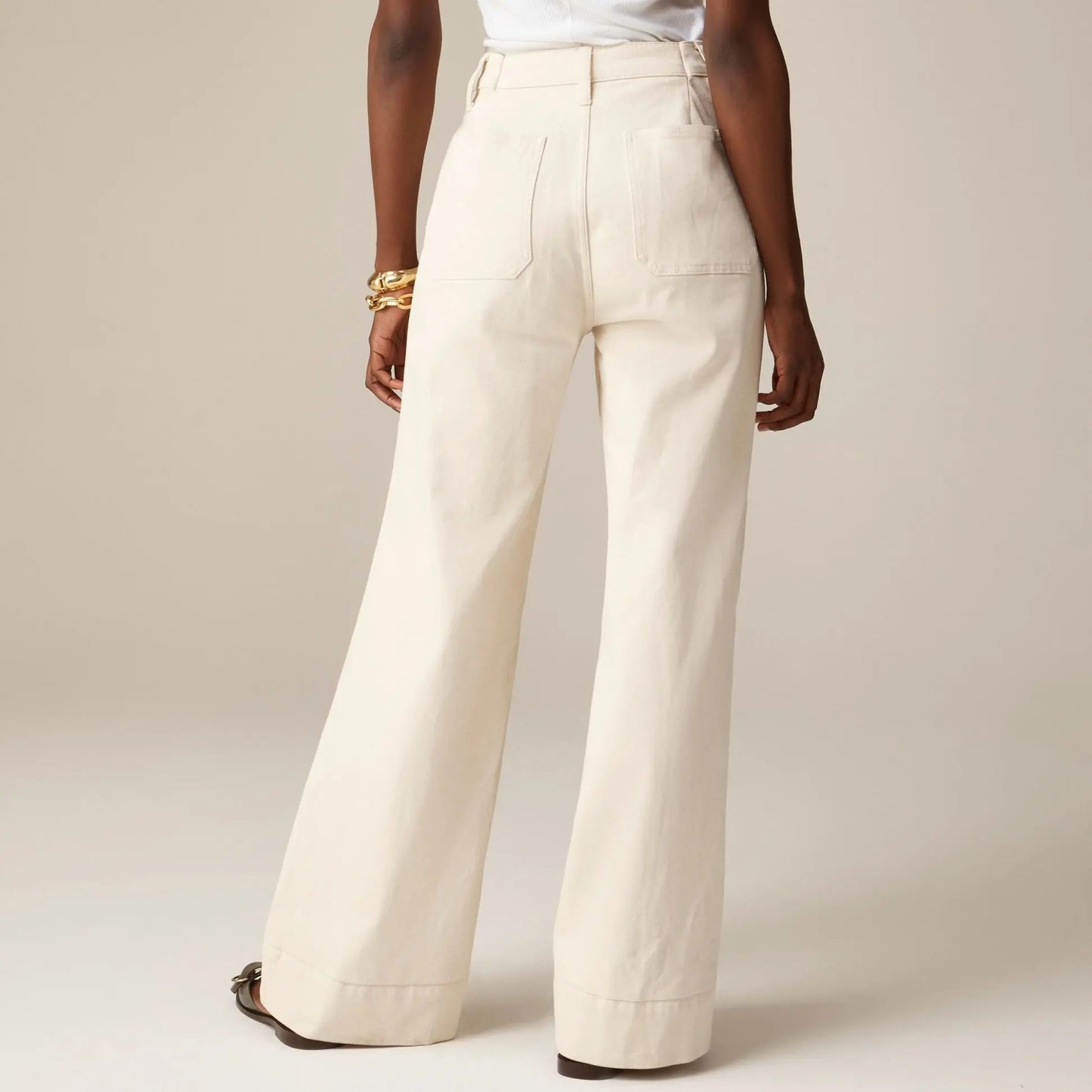 Dames flared jeans met hoge taille