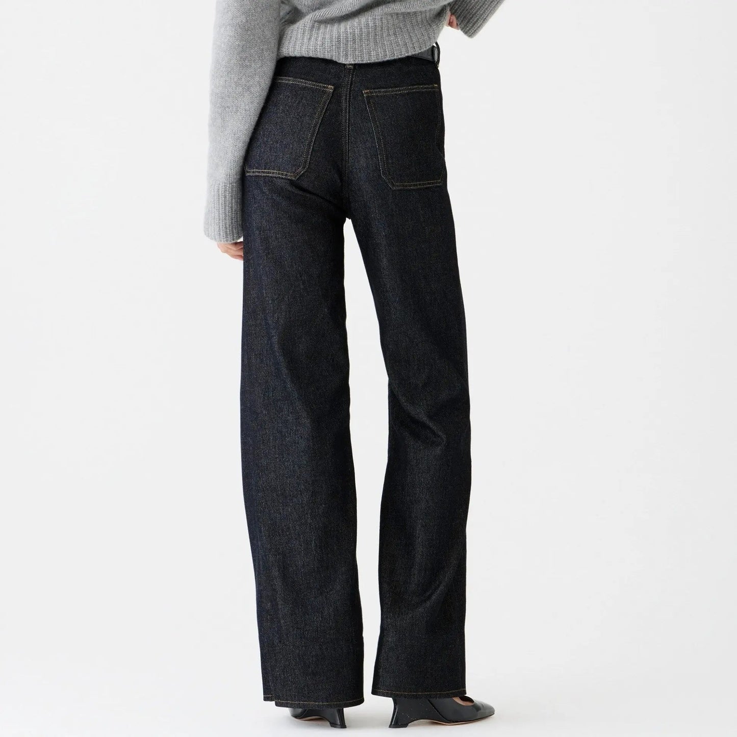 Dames flared jeans met hoge taille