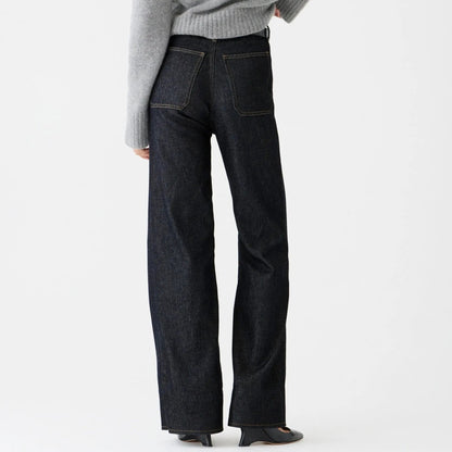 Dames flared jeans met hoge taille
