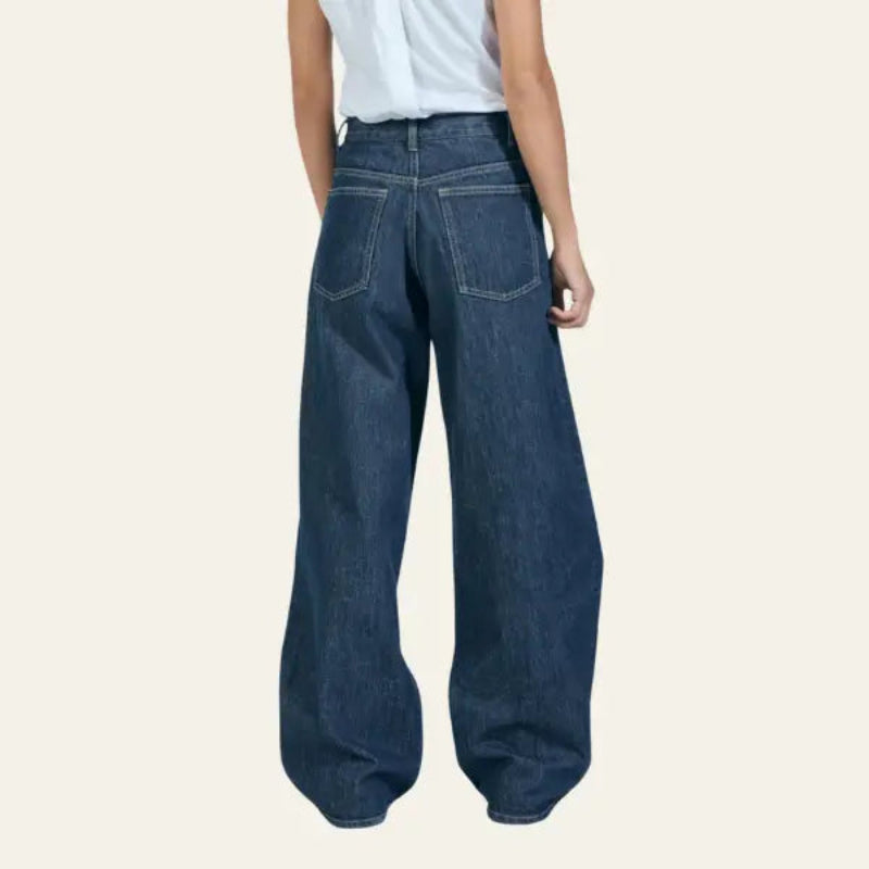 Dames jeans met wijde pijpen