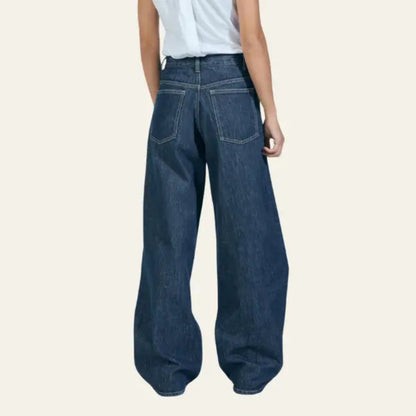 Dames jeans met wijde pijpen