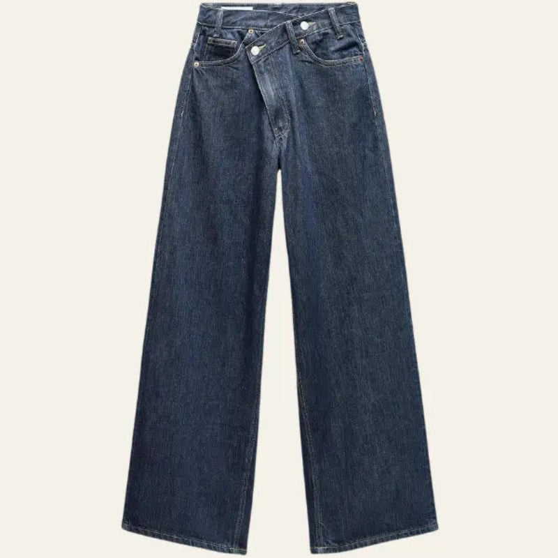 Dames jeans met wijde pijpen
