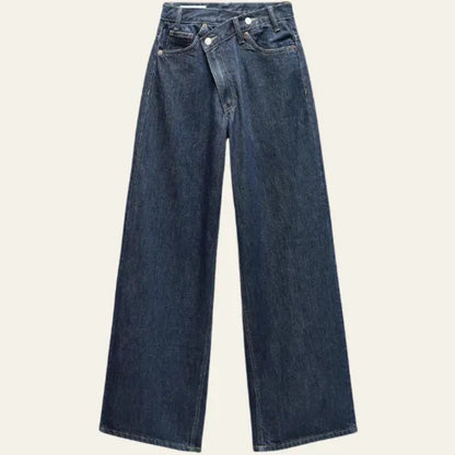 Dames jeans met wijde pijpen
