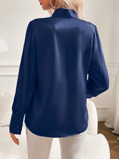 Damesblouse Lange mouwen met strik