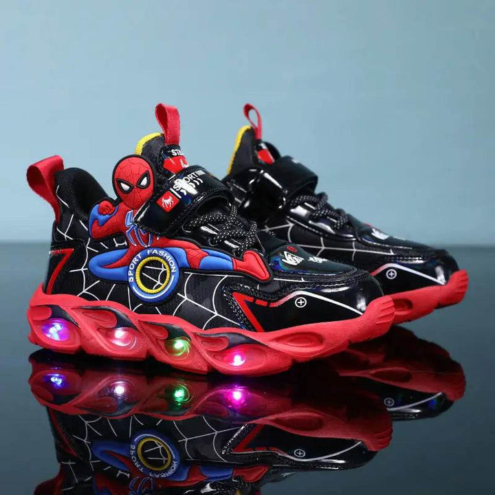 Kinderen led sneakers met superheldenmotief 3