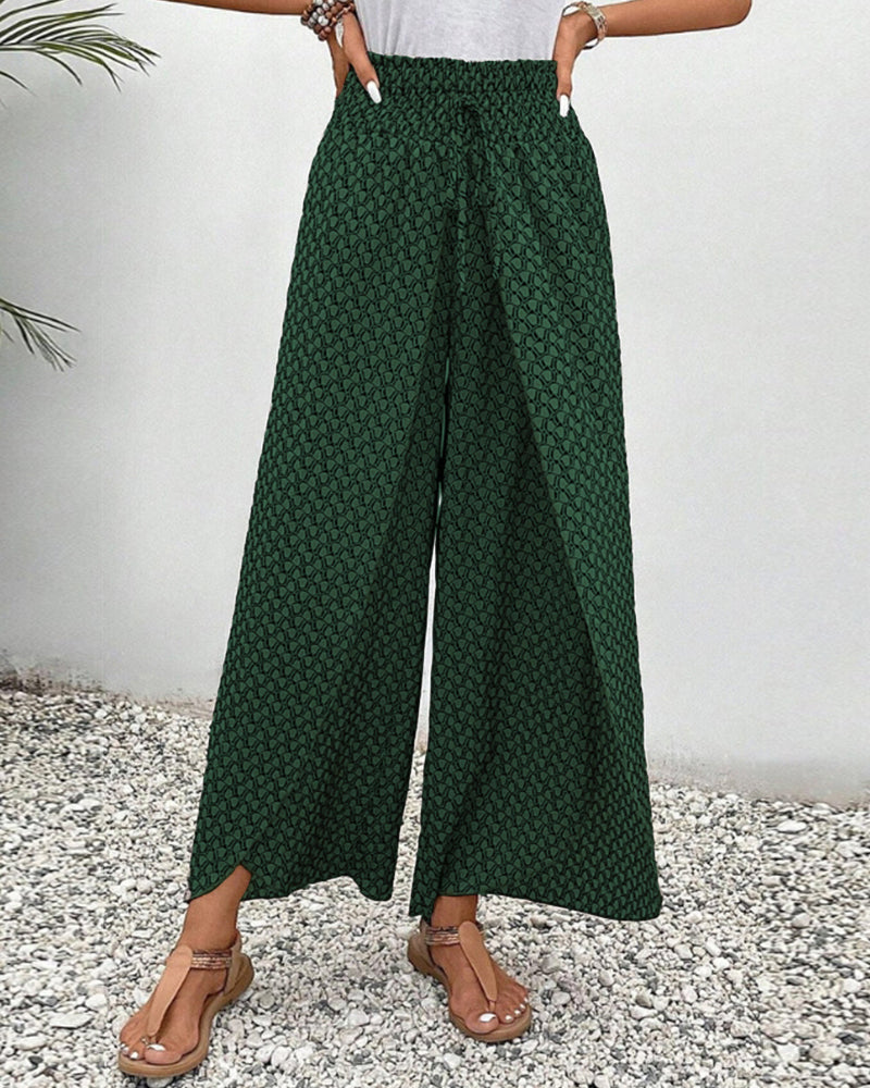 Zomerbroek dames luchtig wijde pijpen casual stijl – Zynora Modehuis-Nederland