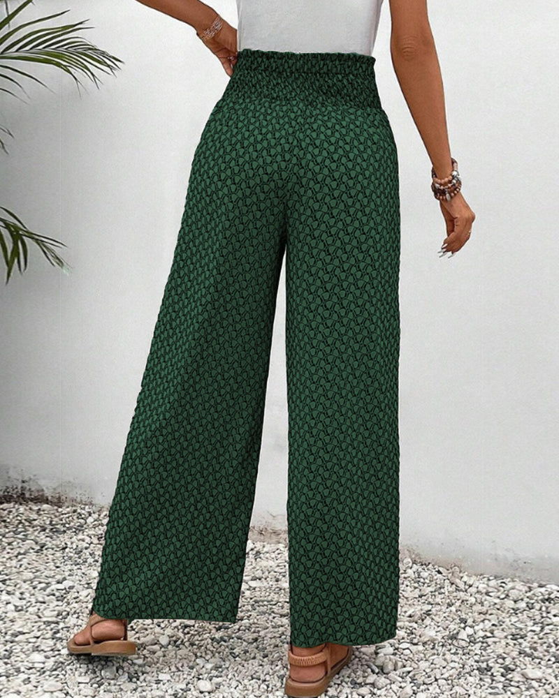 Zomerbroek dames luchtig wijde pijpen casual stijl – Zynora Modehuis-Nederland