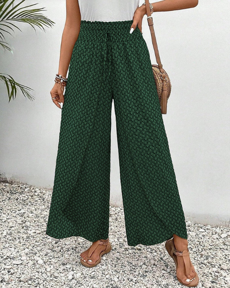 Zomerbroek dames luchtig wijde pijpen casual stijl – Zynora Modehuis-Nederland