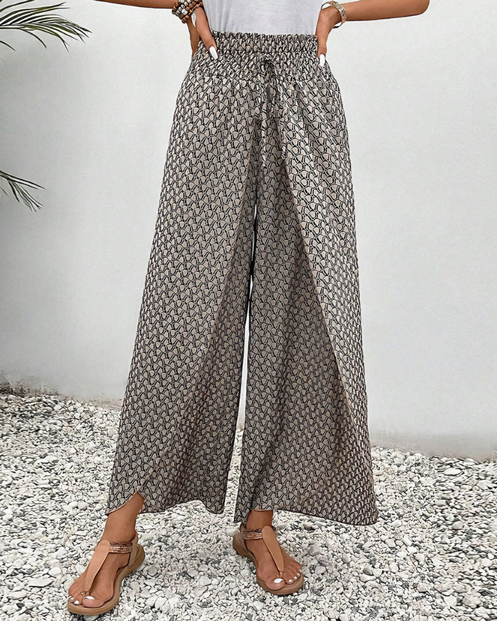 Zomerbroek dames luchtig wijde pijpen casual stijl – Zynora Modehuis-Nederland
