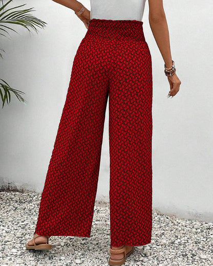 Zomerbroek dames luchtig wijde pijpen casual stijl – Zynora Modehuis-Nederland